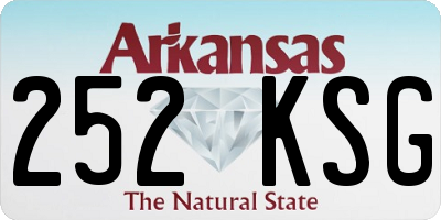 AR license plate 252KSG