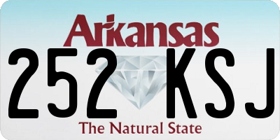 AR license plate 252KSJ