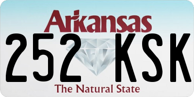 AR license plate 252KSK