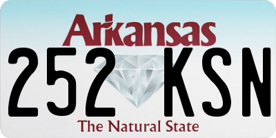 AR license plate 252KSN