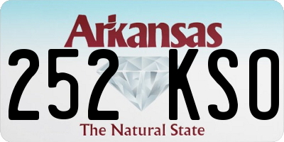 AR license plate 252KSO