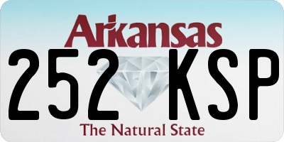 AR license plate 252KSP