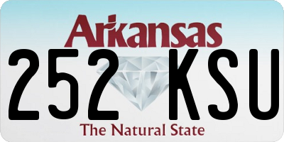 AR license plate 252KSU