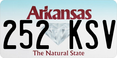 AR license plate 252KSV