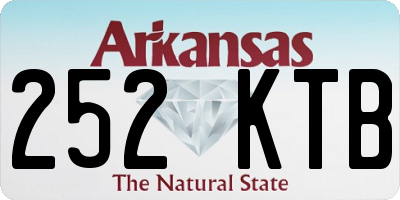 AR license plate 252KTB