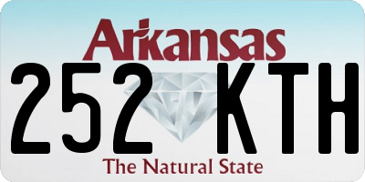 AR license plate 252KTH