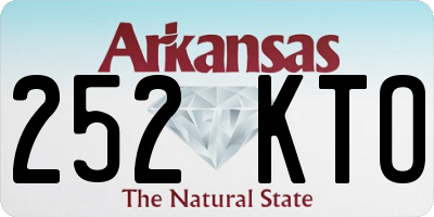 AR license plate 252KTO