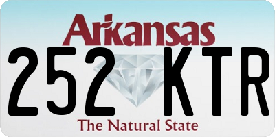 AR license plate 252KTR