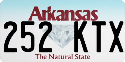 AR license plate 252KTX