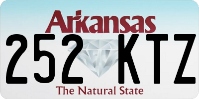 AR license plate 252KTZ