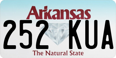 AR license plate 252KUA