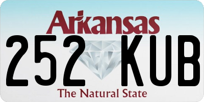 AR license plate 252KUB