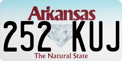 AR license plate 252KUJ