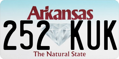 AR license plate 252KUK