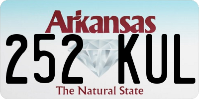 AR license plate 252KUL