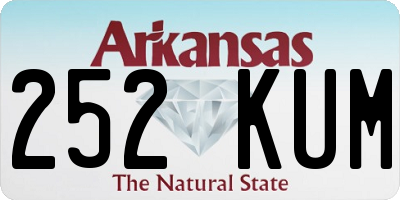 AR license plate 252KUM