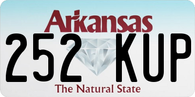AR license plate 252KUP
