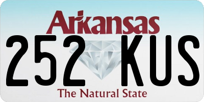 AR license plate 252KUS