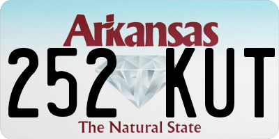 AR license plate 252KUT