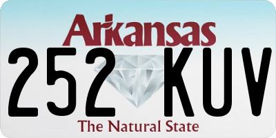 AR license plate 252KUV