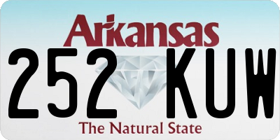 AR license plate 252KUW