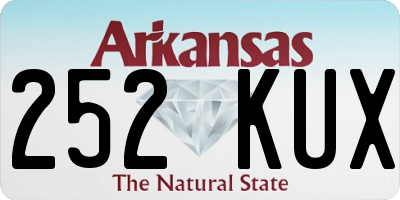 AR license plate 252KUX