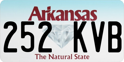 AR license plate 252KVB