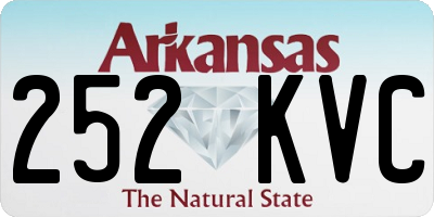 AR license plate 252KVC