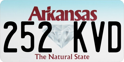 AR license plate 252KVD