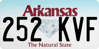 AR license plate 252KVF