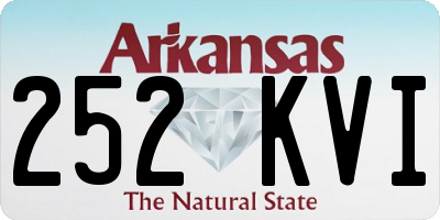 AR license plate 252KVI