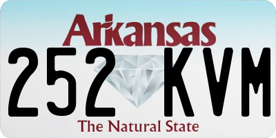 AR license plate 252KVM