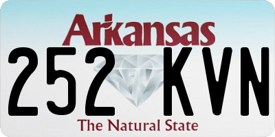 AR license plate 252KVN