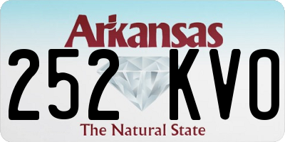 AR license plate 252KVO