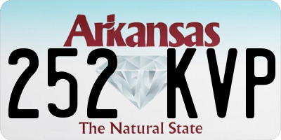 AR license plate 252KVP