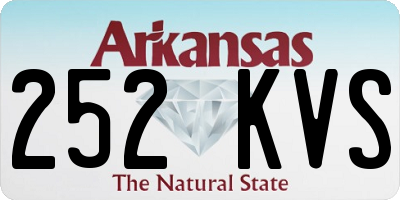 AR license plate 252KVS
