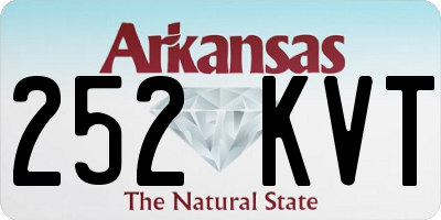 AR license plate 252KVT
