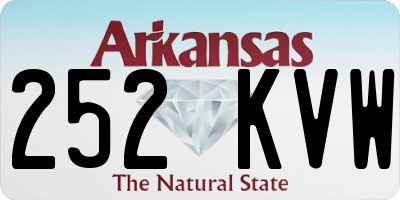 AR license plate 252KVW