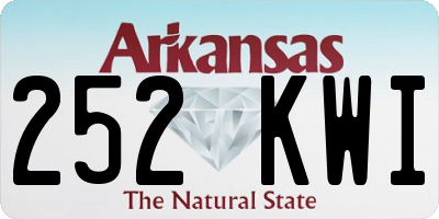 AR license plate 252KWI