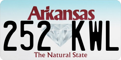 AR license plate 252KWL