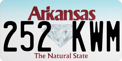 AR license plate 252KWM