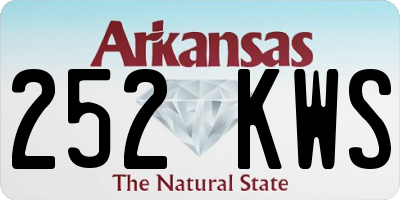 AR license plate 252KWS