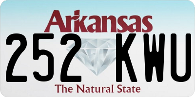 AR license plate 252KWU