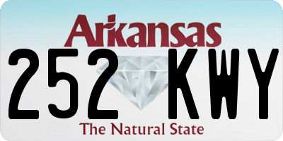 AR license plate 252KWY