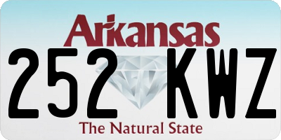 AR license plate 252KWZ