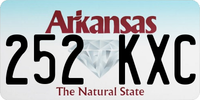 AR license plate 252KXC