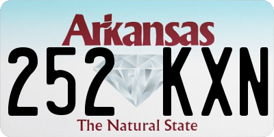 AR license plate 252KXN