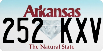 AR license plate 252KXV