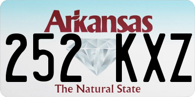 AR license plate 252KXZ