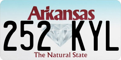 AR license plate 252KYL